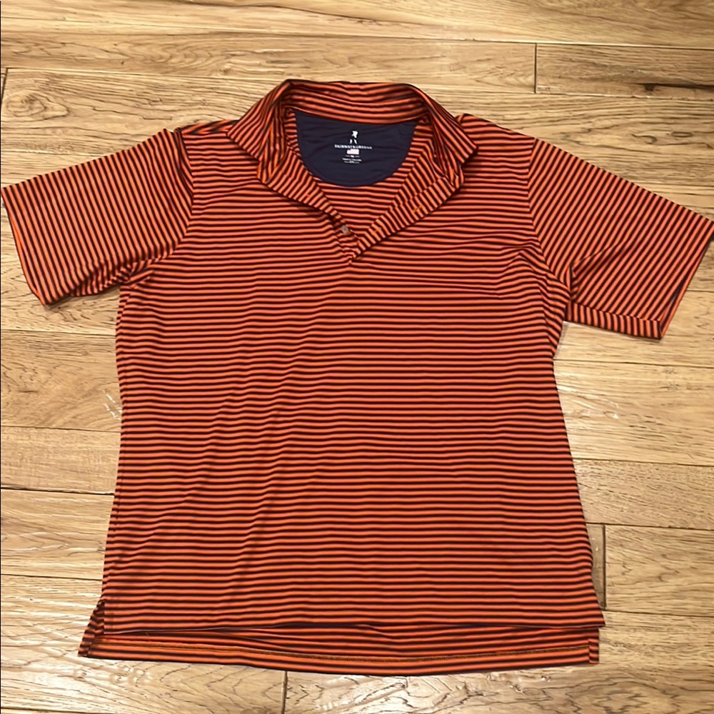 Striped Red and Black Polo Shirt